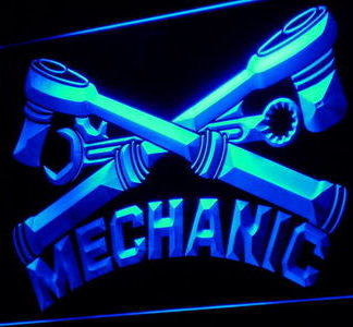 Mechanic neon sign LED