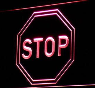 Stop Sign neon sign LED