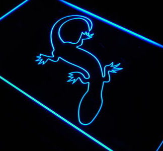 Lizard neon sign LED