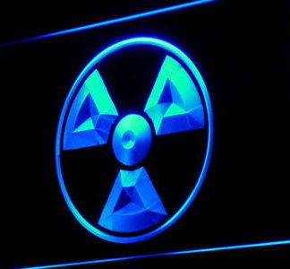 Radioactive Symbol neon sign LED