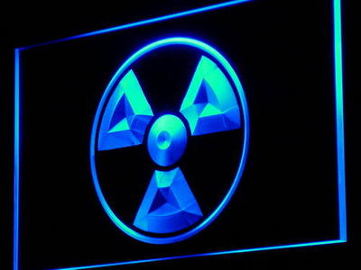 Radioactive Symbol neon sign LED