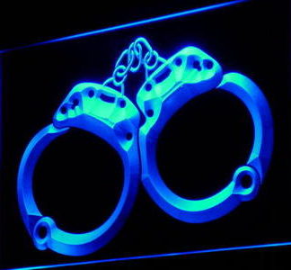 Handcuffs neon sign LED