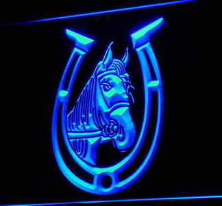 Horseshoe neon sign LED