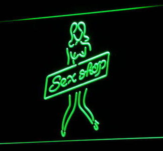 Sex Shop Girl neon sign LED