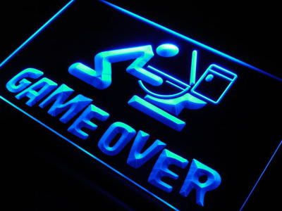 Game Over neon sign LED