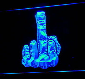 Finger neon sign LED
