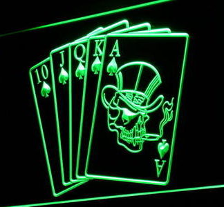 Poker Cards neon sign LED
