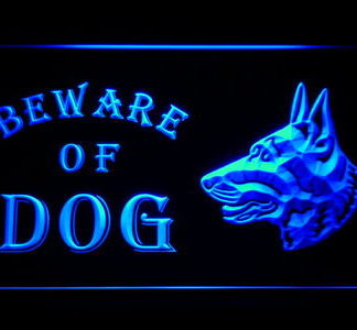Beware of Dog neon sign LED