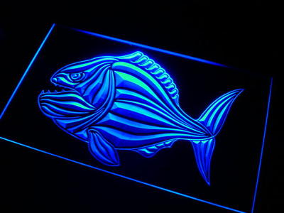 Piranha neon sign LED