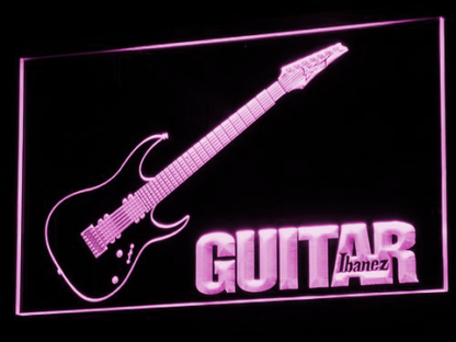 Guitar Ibanez neon sign LED