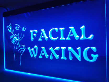 Facial Waxing neon sign LED