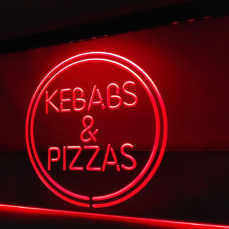 Kebabs & Pizzas neon sign LED