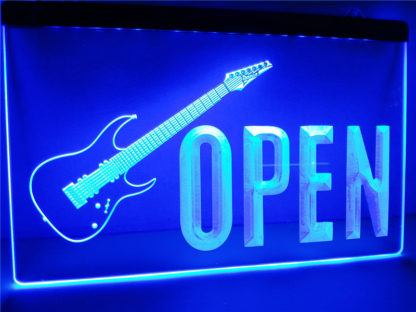 Music Store Open neon sign LED