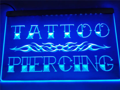 Tattoo Piercing neon sign LED