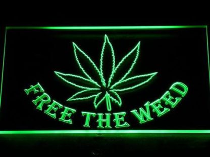 Free the Weed neon sign LED