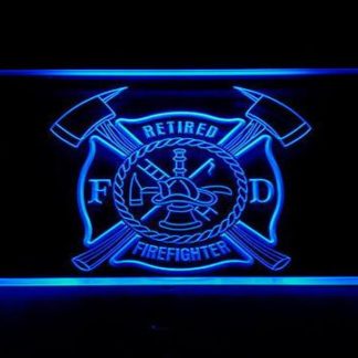 Fire Department Retired Fire Fighter neon sign LED