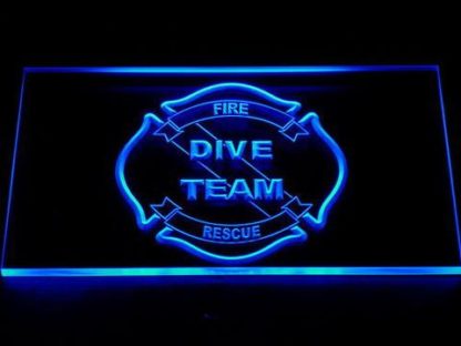 Fire Rescue Dive Team neon sign LED