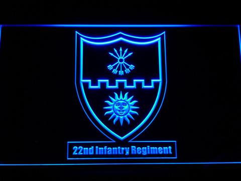 US Army 22nd Infantry Regiment neon sign LED