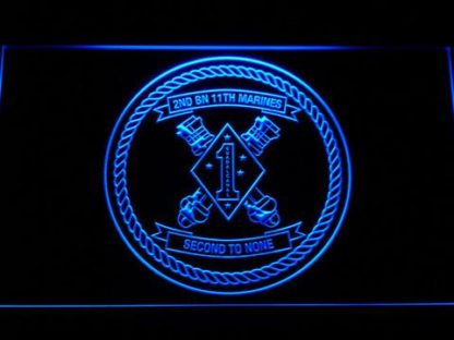 US Marine Corps 2nd Battalion 11th Marines neon sign LED