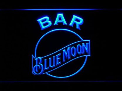 Blue Moon Bar neon sign LED