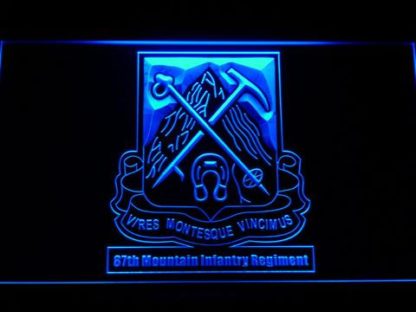 US Army 87th Mountain Infantry Regiment neon sign LED