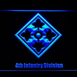 US Army 4th Infantry Division neon sign LED
