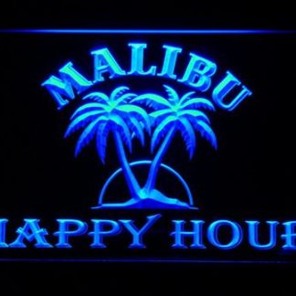 Malibu Happy Hour neon sign LED