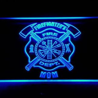 Fire Department Firefighter's Mom neon sign LED