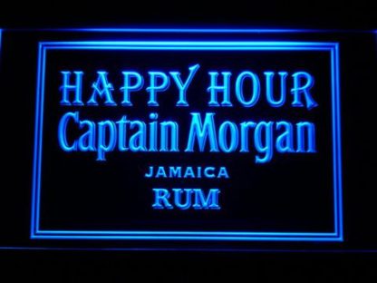 Captain Morgan Jamica Rum Happy Hour neon sign LED
