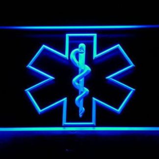 Emergency Medical Services Star of Life neon sign LED