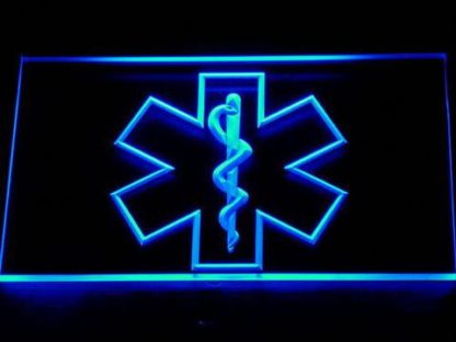 Emergency Medical Services Star of Life neon sign LED