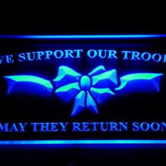 We Support Our Troops neon sign LED