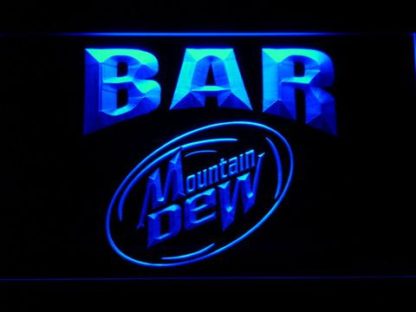 Mountain Dew Bar neon sign LED