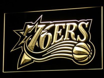 Philadelphia 76ers 1997-2009 Logo neon sign LED