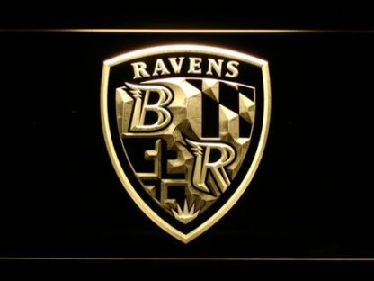 Baltimore Ravens Shield Logo neon sign LED