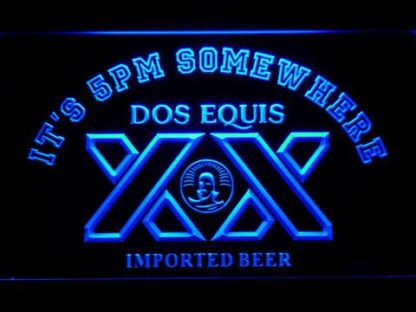 Dos Equis It's 5pm Somewhere neon sign LED