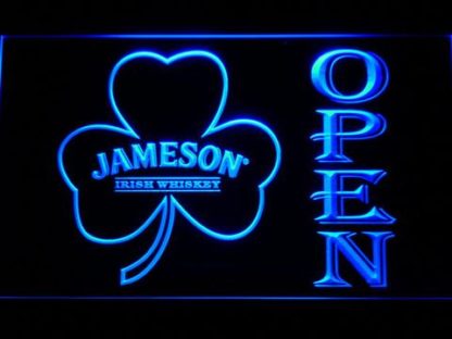 Jameson Shamrock Open neon sign LED