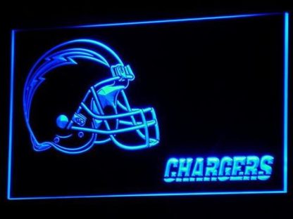 Los Angeles Chargers Helmet neon sign LED