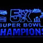 New England Patriots 5X Super Bowl Champions Logos - Image 7