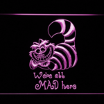 Alice in Wonderland Cheshire Cat We're All Mad Here - Image 2