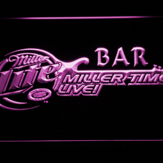 Miller Lite Miller Time Bar neon sign LED