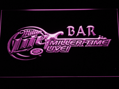 Miller Lite Miller Time Bar neon sign LED