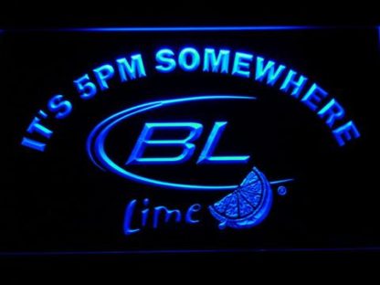 Bud Light Lime It's 5pm Somewhere neon sign LED