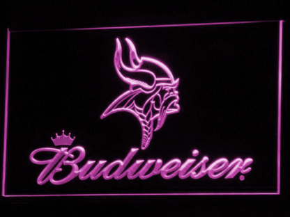 Minnesota Vikings Budweiser neon sign LED