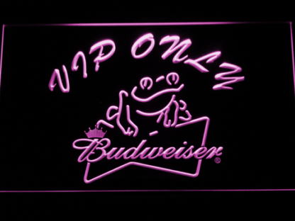 Budweiser Frog VIP Only neon sign LED