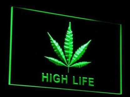 High Life Leaf neon sign LED