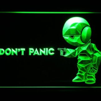 The Hitchhiker's Guide To The Galaxy Don't Panic neon sign LED
