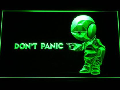 The Hitchhiker's Guide To The Galaxy Don't Panic neon sign LED