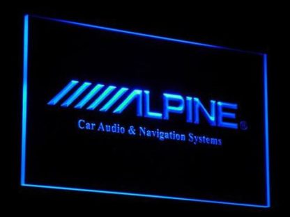 Alpine Car Audio and Navigation Systems neon sign LED