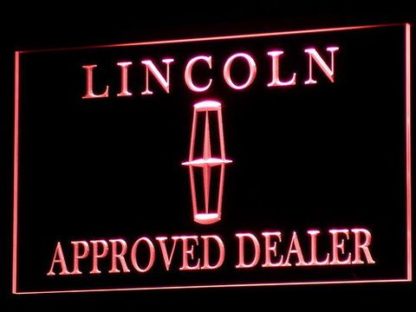 Lincoln Approved Dealer neon sign LED